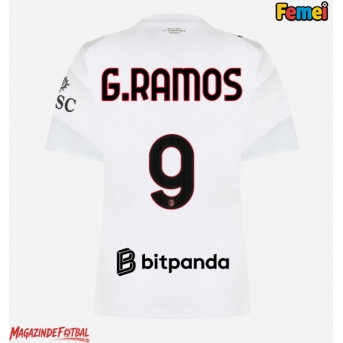 AC Milan Goncalo Ramos #9 Tricou Fotbal Replică 2026-27 Femei Deplasare